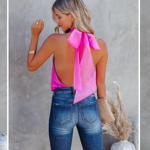 VICI Wondrous Backless Halter Bodysuit